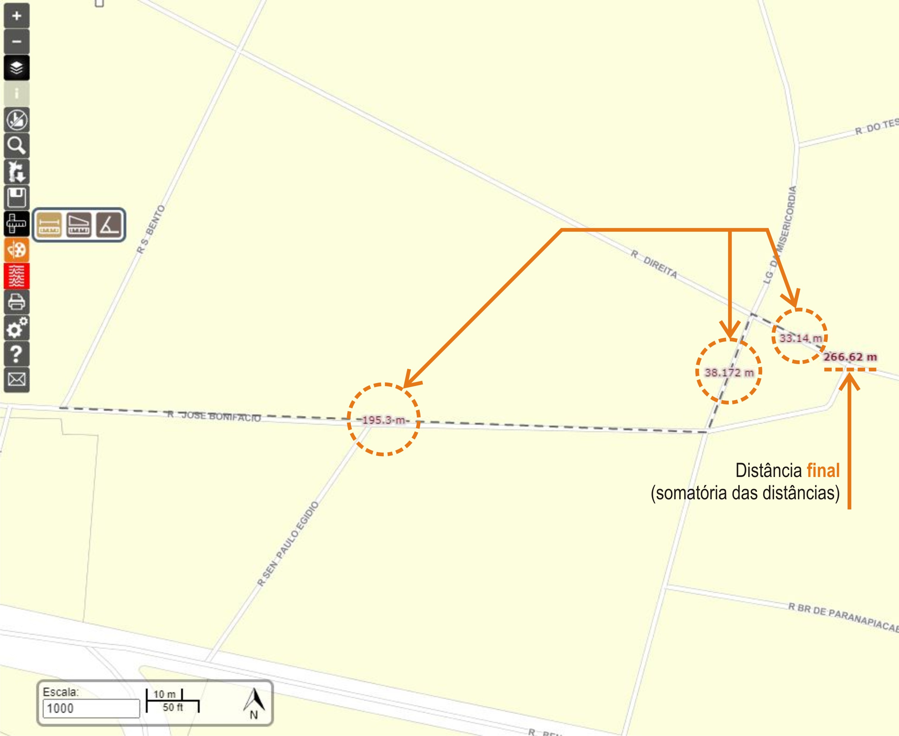 Medição de Distâncias num Mapa com OpenLayers